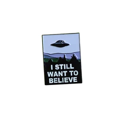 X Files Poster soft enamel pin badge