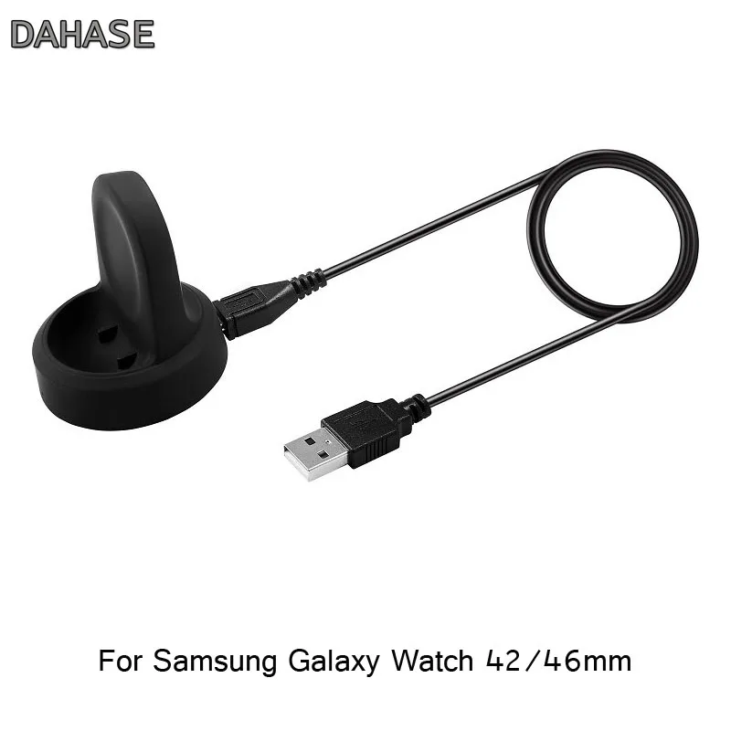 Tragbare Wireless Charging Cradle Ladegerät Für Samsung Galaxy Uhr 42mm 46mm Power Quelle Ladegerät SM-R800 R805 R810 R815