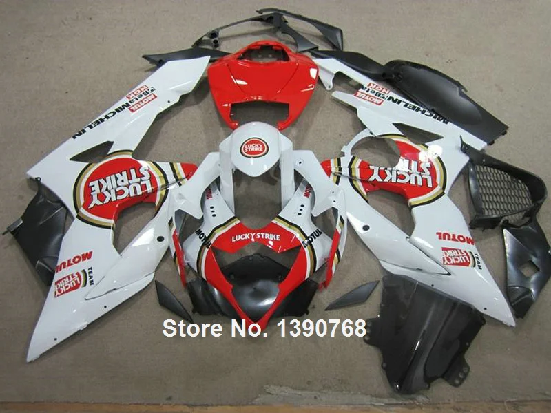 Injection Bodywork fairing kit for Suzuki GSXR1000 2005 2006 white red bodywork fairings set GSXR1000 05 06 NP75