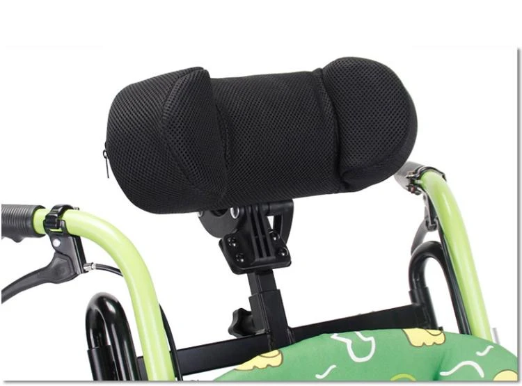 Lightweight Comfortable Height Adjustable Wheelchair Aluminum Electric Wheelchair Headrest pillow