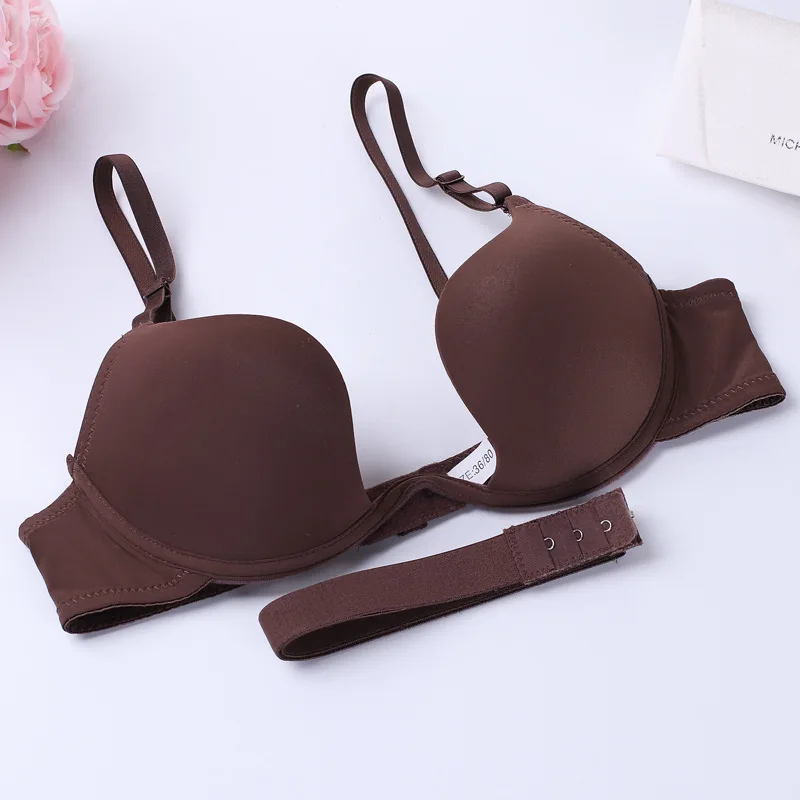 Sexy Lady bra Big Size 3/4 Cup women Bra 8 Color Deep V Bra Underwear Large AB Big Size deep u bra push up brassiere