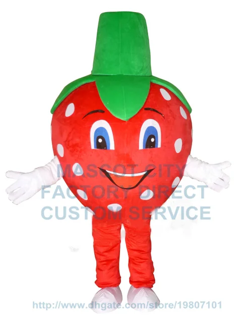 

strawberry mascot costume red strawberry custom cartoon character cosply adult size carnival costume 3464