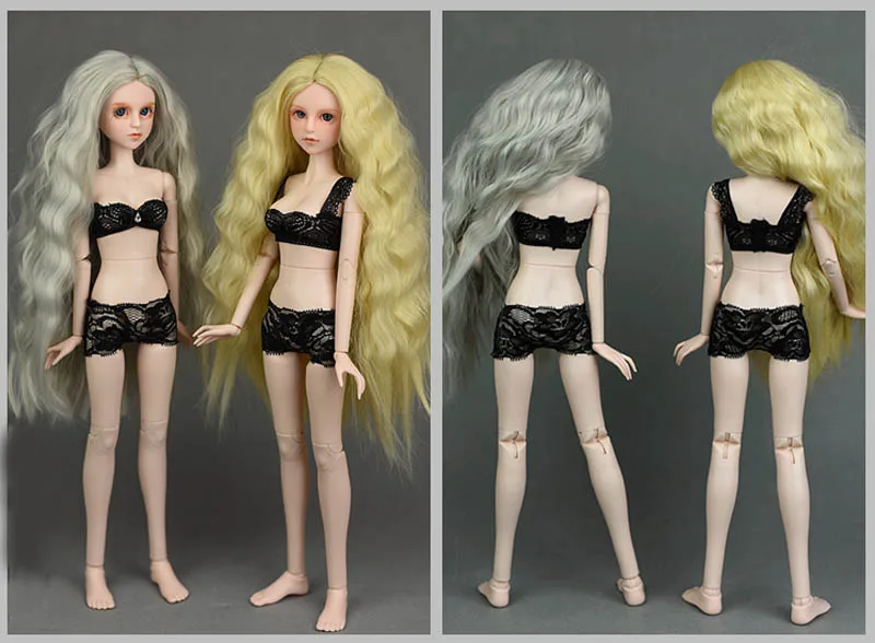 1set Soft Lace Underwear for 1/4 doll Bikini Clothes Bra & Briefs For 40-50cm Doll Knickers For 1:4 BJD Dolls Top & Underpant