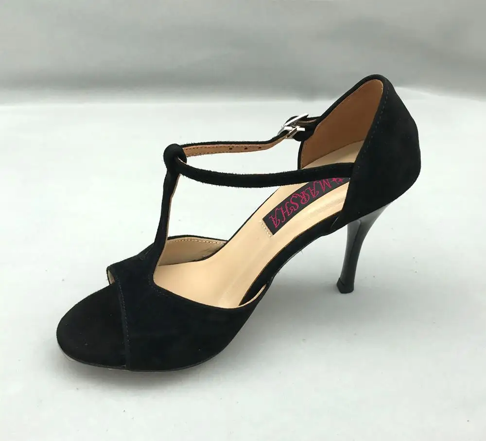 Zapatos de baile de Tango Argentina para mujer, Calzado cómodo y a la moda para boda y fiesta, con suela dura de cuero, T62103A-BS