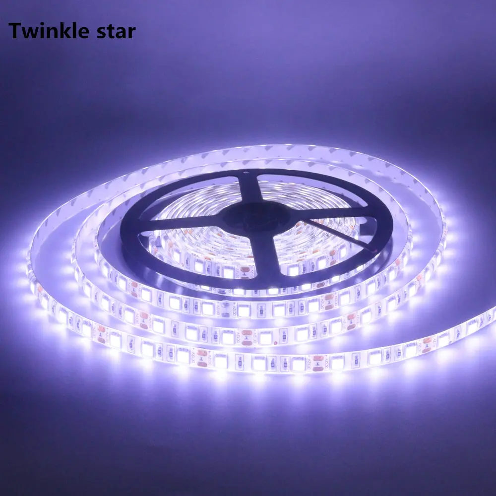 Led Strip Light 5050 300led 5M Waterproof IP65 12V 6500K 4000K 3000K Warm White Pink RGB Red Blue Green Flexible Tape Rope