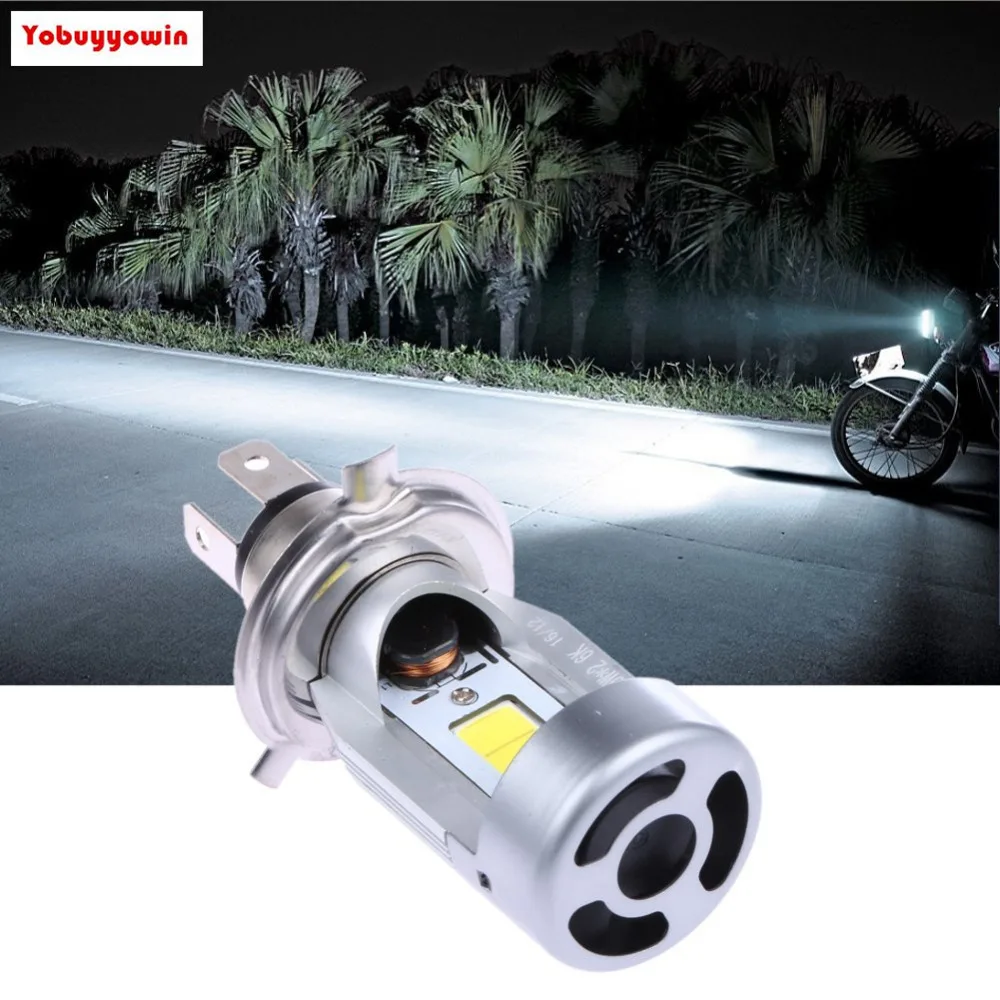 1Pcs DC/AC 6-30V Motorcycle H4 HS1 LED Headlight Bulb H/L High Low Dual Beam 20W 2000lm Motorbike H4 LED Lights Kit M4-H4