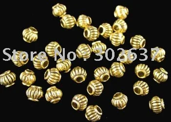 750pcs Antiqued gold plt Lantern spacer beads for jewelry making A471G