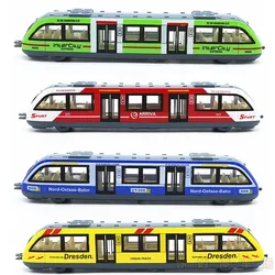 Sale High simulation rail car,1:50 alloy pull back Subway model, light rail,metal toy cars,free shipping