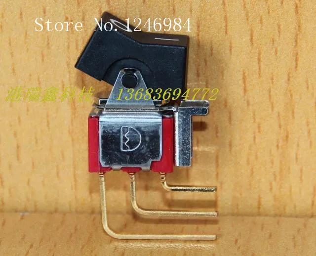 

[SA]R11 gilded tripod scoliosis single rocker switch two tranches small toggle Q13 Deli Wei 3MS1--50pcs/lot