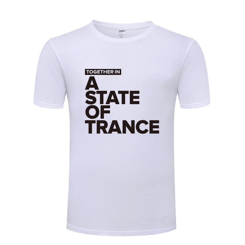 Armin Van Buuren Together In A State of Trance T Shirts Men Hip Hop Short Sleeve O Neck Cotton Man T-Shirt Cool Streetwear Tees