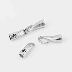 3sets Carved Gecko Pattern Tail Hook Clasp Connector For 5mm Round Leather Cord Bracelets Diy Jewelry Making Supplies
