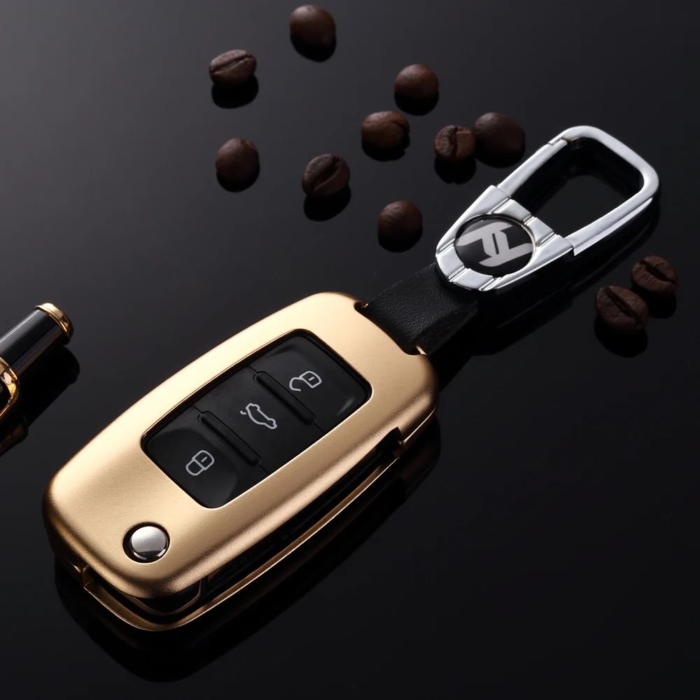 

folding car remote key case for VW Golf Jetta for Skoda Yeti Superb Rapid Waterproof case for car key Silicone case for car key