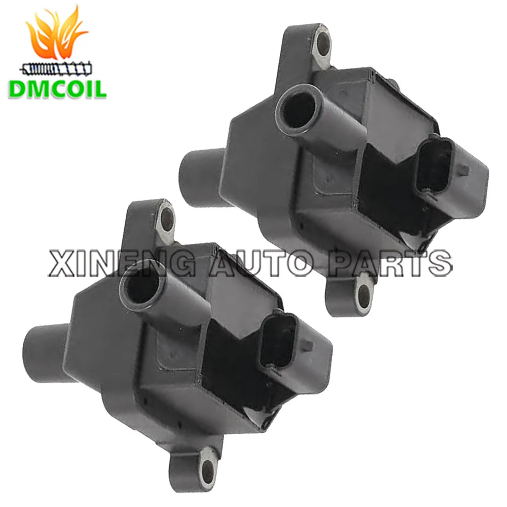 2 PCS IGNITION COIL FOR ALFA ROMEO 145 146 147 156 166 SPIDER GT GTV (95-10) 1.4L 1.6L 1.8L 2.0L WITH TURBO 46469863 46755605