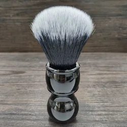 dscosmetic 24mm 26mm tuxedo synthetic hair knots black handle shaving brush  bread brush