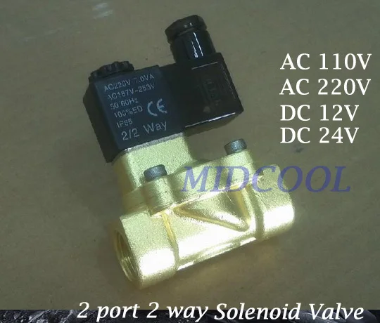 

Guide Type Brass Solenoid Valvula de agua 2V130-15 two-position two way normally closed solenoid valve G1/2 AC220V