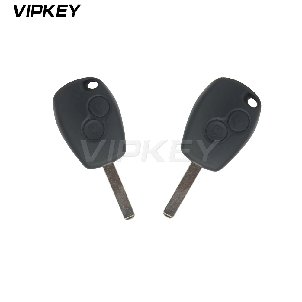 Remotekey 2pcs Remote Car Key For Renault Clio Kangoo Master Modus Twingo 433mhz 2 Button ID46 - PCF7947 VA6 Key Blade