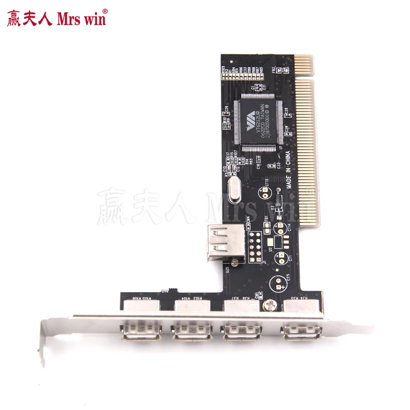 PCI USB 2.0 Controller PCI Card 4 Port 480Mbps High Speed Adapter