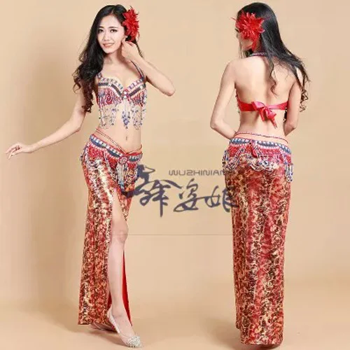 hot-selling belly dancing Costumes bellydance Set Egyptian dancing Clothes 3pcs Bra/Belt/Skirt 3 sizes 11 colors available