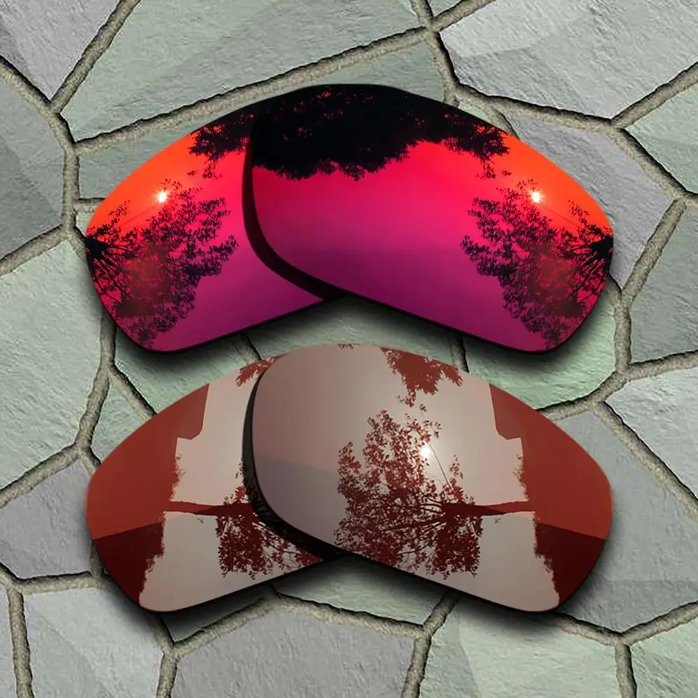 

Violet Red&Bronze Brown Sunglasses Polarized Replacement Lenses for Oakley Jawbone