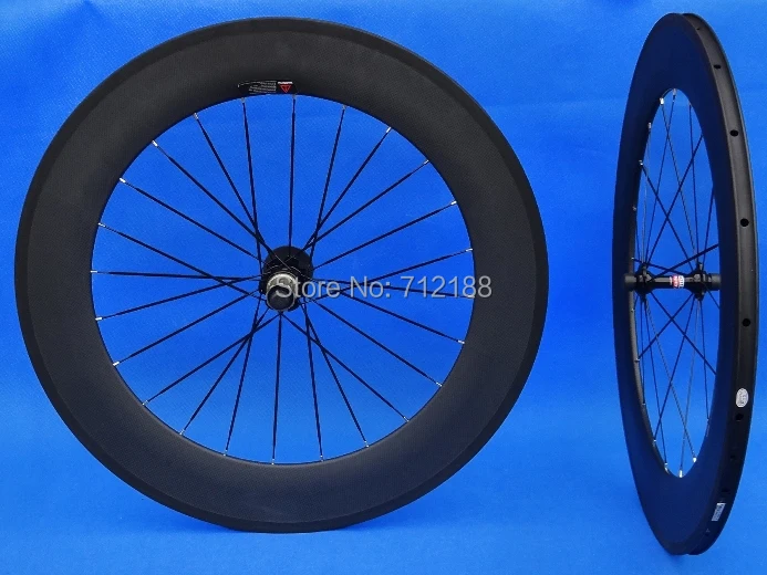 WS-CW08  :  carbon Matt  Cycling Road bike Clincher wheelset 88mm 700c Bicycle Wheel Rim Basalt Brake Side