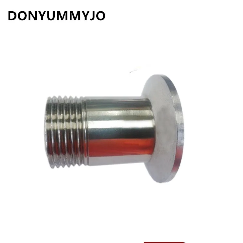 

1-1/4" DN32 Stainless Steel SS316 Sanitary Male Threaded Ferrule OD 50.5mm Pipe Fitting Fit 1.5" Tri Clamp