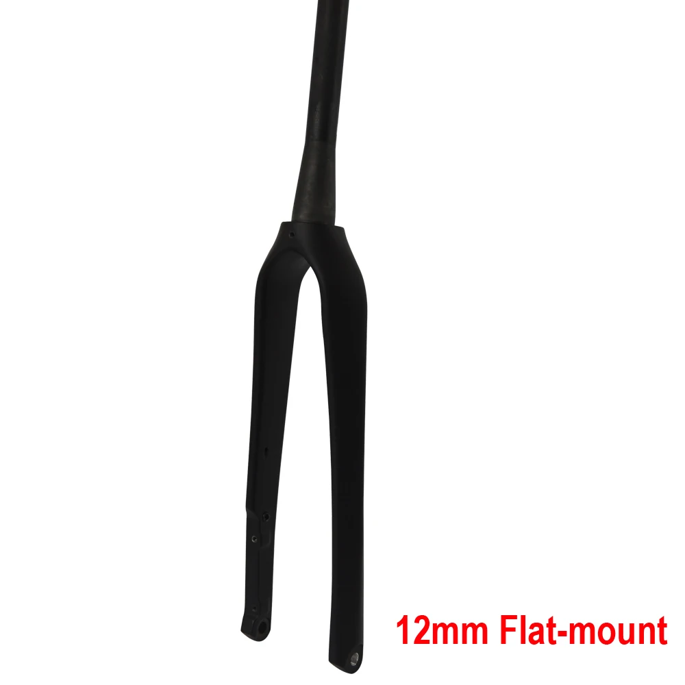 700c carbon road disc brake fork cyclocross fork 12mm flat mount 15mm post mount thru axle forks free shipping FK-CS01