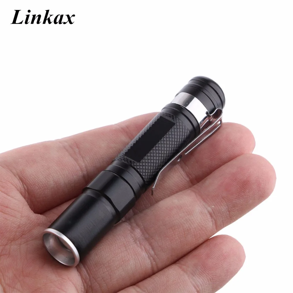 Portable Mini Penlight Q5 2000LM LED Flashlight Torch Pocket Light Waterproof Lantern AAA Battery Powerful Led For Hunting