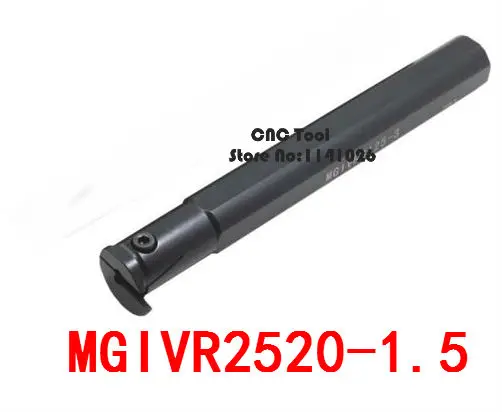 MGIVR2520-1.5/MGIVL2520-1.5 Internal Grooving alat, Grooving Pemegang, CNC Cutting tools, CNC Alat Balik Diindeks untuk MGMN150