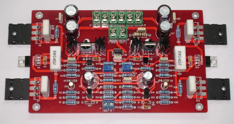 YJ00159 Reference Krell amplifier Circuit KSA50 50W mono Class A 2SA1943/2SC5200 + MJE15032/MJE15033 Completed Amplifier board