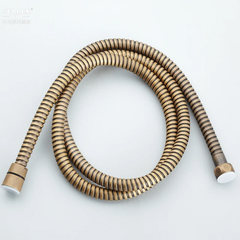 

Antique Copper brass 150cm 59-Inch Stainless Steel Interlock bathroom Handheld Shower Hose Shower accessories