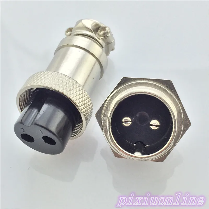 

1set GX16 2 Pin Male Female L70Y Diameter 16mm Circular Connector Aviation Socket Plug Wire Panel Connector High Quality