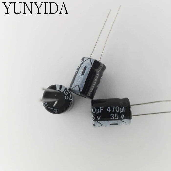 Aluminum electrolytic capacitor 35V 470UF  10*17MM  20PCS