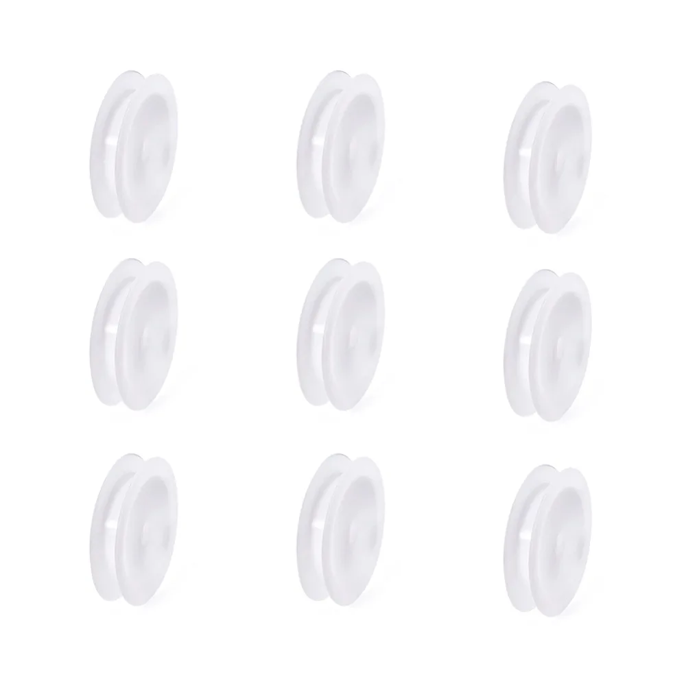 

50pcs 67~69x14mm White Plastic Empty Spools Thread Bobbins for Wire Cord Ends Sewing String Tools Sets Hole: 10.5mm