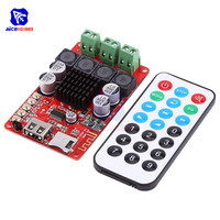 diymore TPA3116 50W+50W Bluetooth Receiver Digital Audio Amplifier Board TF card U-disk Player FM Radio with Remote Controller