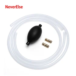Aquarium Hand Pump Bulb Siphon Hanpump Kit Rubber Squeeze Pump Hose Tube Change Water Fuel Transfer Refuel 6/8/10/12mm Pump Head