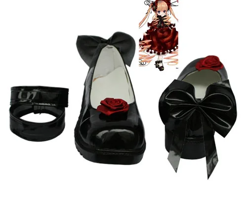 Free shipping cheap custom Shinku Shoes from Rozen Maiden Cosplay Halloween