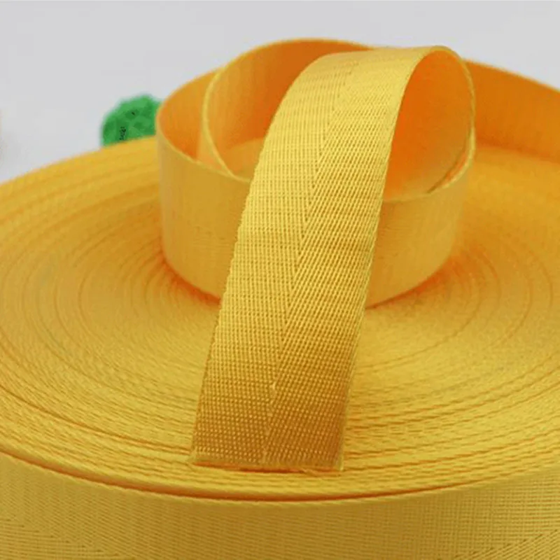 50 Yards/Roll 2cm Width High-Quality Backpack Belt Imitated Nylon Chevron Safety Webbing Computer Jacquard