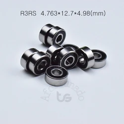 R3RS Bearing 10pcs 4.763*12.7*4.98(mm) chrome steel rubber Sealed High speed Mechanical equipment parts