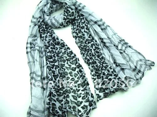 

NEW ladies NO BRAND Leopard Scarf Neckscarf SCARF wrap 180*110cm 10pc/lot #2131