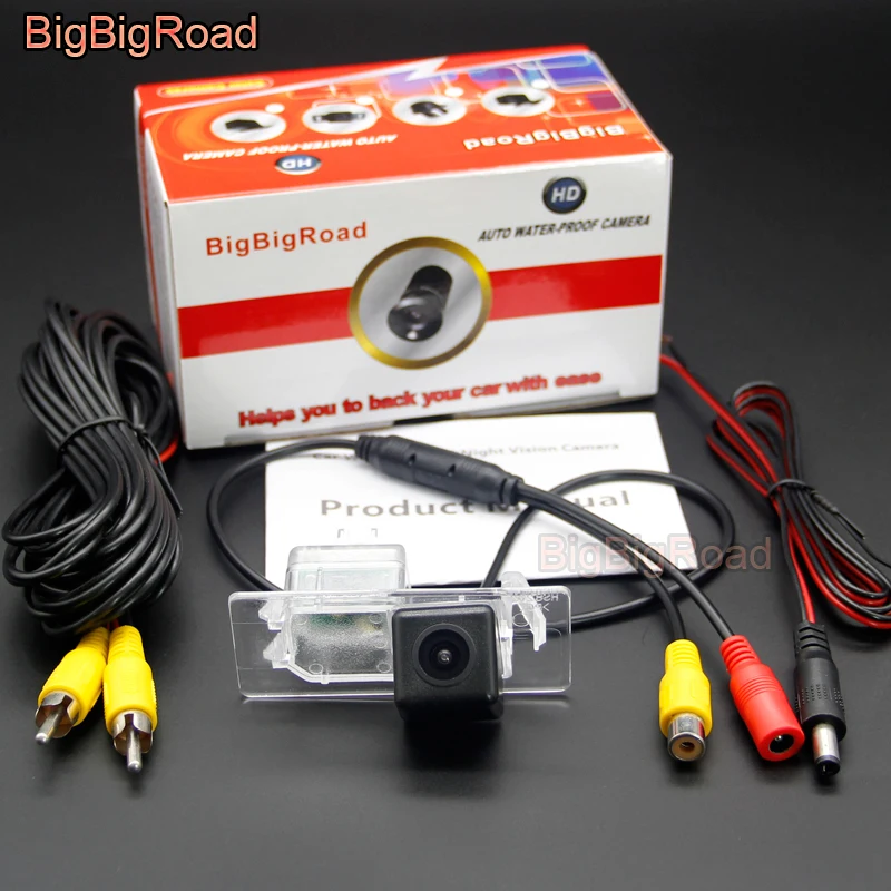 

BigBigRoad Car Rear View Camera For Skoda Superb Combi B6 Fabia 2015 Octavia III 2013-2018 Rapid 2012-2018 For Porsche Cayenne
