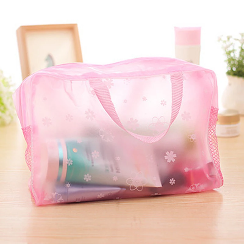 Tas Penyimpanan Make Up Tahan Air Tas Kosmetik Bunga Tas Penyimpanan Sikat Gigi Cuci Mandi Tas Perlengkapan Mandi Wanita Set Travel Organizer