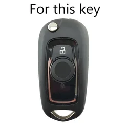 For Opel Vauxhall Astra K Corsa E Silicone Remote Flip Key Case Fob Shell Cover Skin Holder 2015 2016 2017 2018 2019