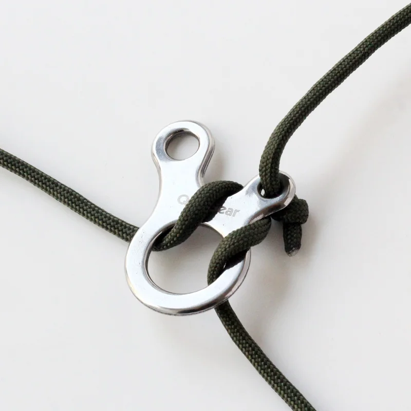 2pcs Tent Guy Lines Tensioners Ultralight Aluminium Alloy Rope Guylines Adjuster 3 Holes Quick Knotting LoopAlien Tool