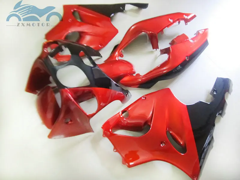 Custom fairing kits for KAWASAKI Ninja ZX7R 1996 1999 2001 2003 motorcycle ABS plastic fairings kit ZX 7R 96-03 red black set