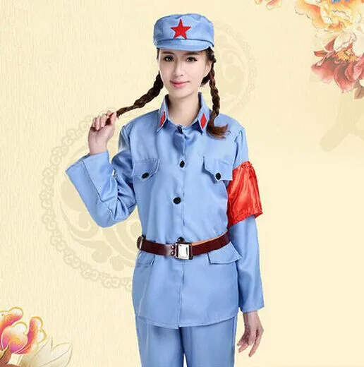 Eighth Route Army costumes for women PLA cosplay Red army uniform costume Anti-Japanese War costumes