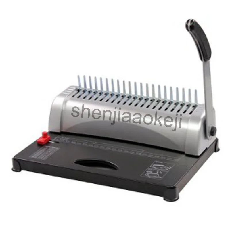 Manual Bookbinding machine GD-15 rubber ring clamp binding machine comb contract tender 21 hole punching machine