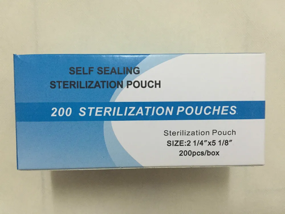 200Pcs Self-Sealing Sterilisation Beutel 57*130mm