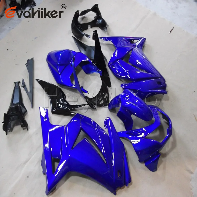 ABS Plastic fairing for ZX250R EX250 2008 2009 2010 2011 2012 blue black EX 250 08 09 10 11 12 motorcycle panels Injection mold