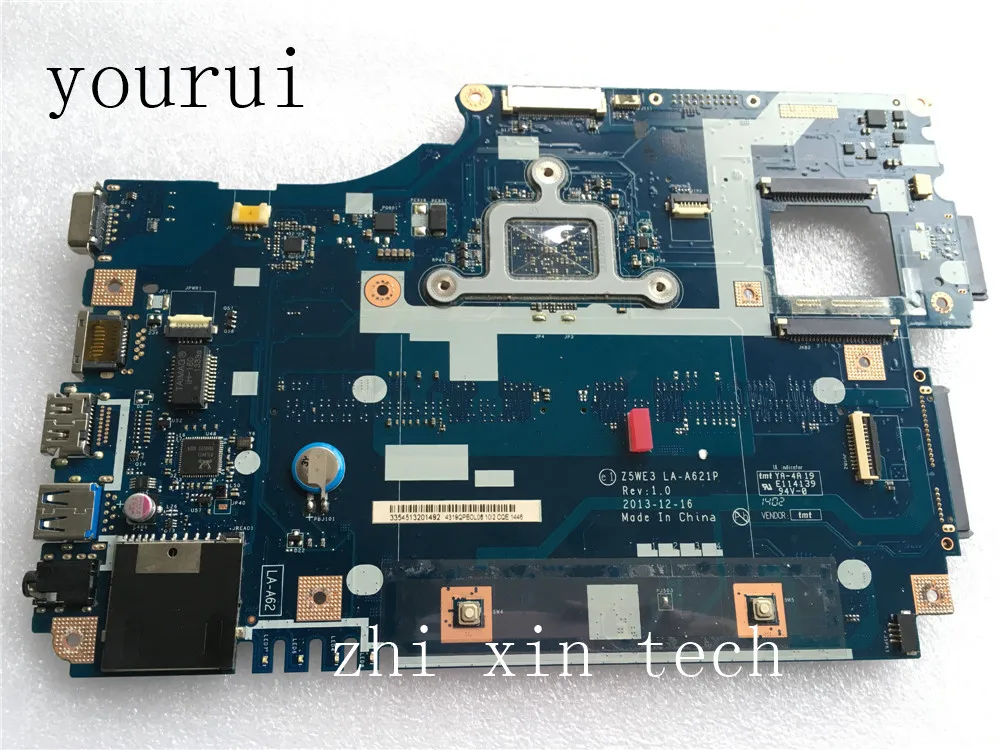 yourui For Acer aspire motherboard E1-510 with CPU N3520u  Z5WE3 LA-A621P DDR3 Test all functions