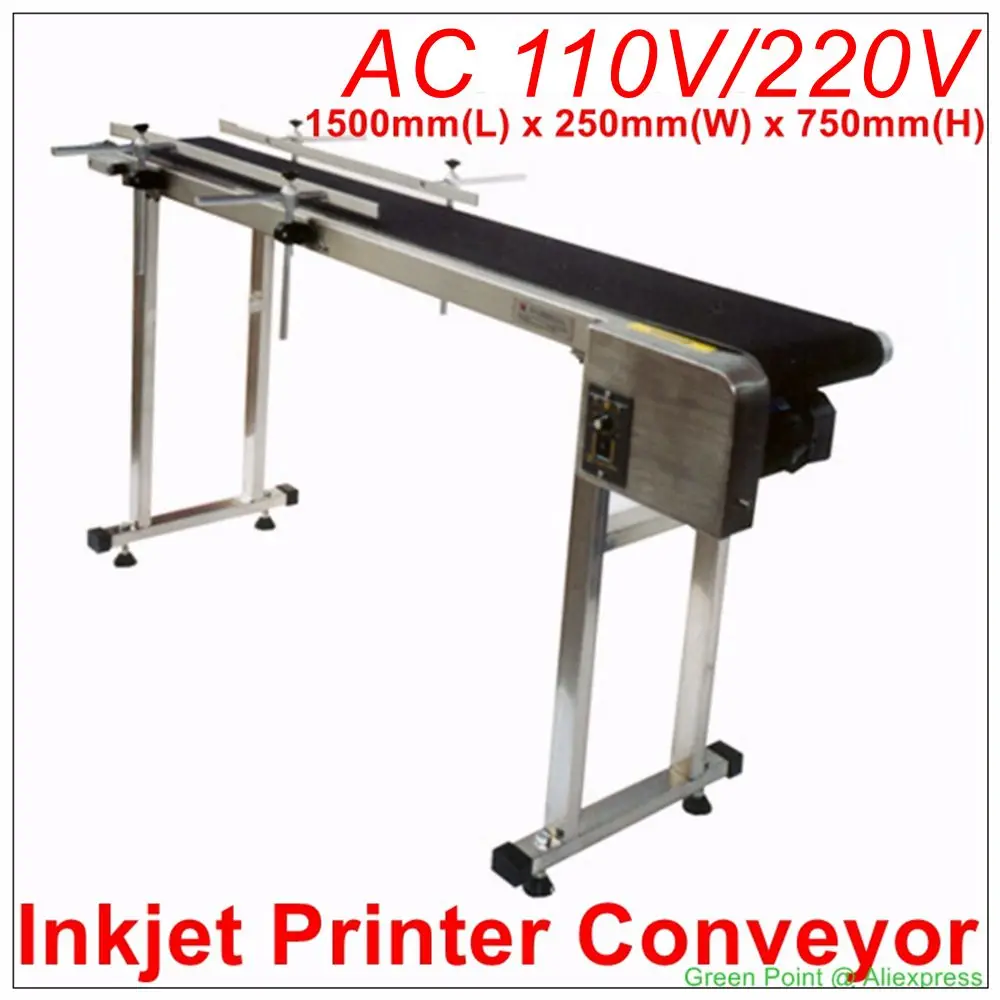 CSD60-200 Inkjet Printer Stainless Steel Conveyor Bracket Printer 60W For Food Drinking Sticker With 200mm Bandwidth AC110V/220V